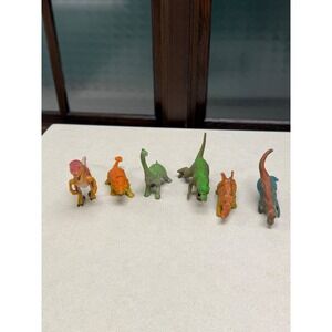 6 Piece Dinosaur Toy Figure Set Kids Pretend Play Adventure